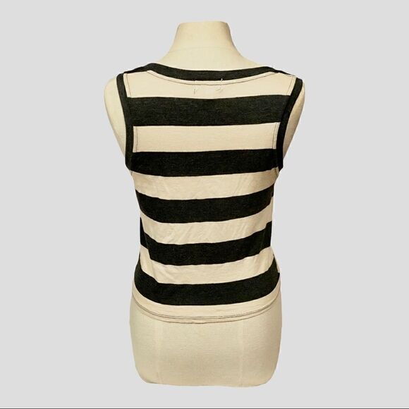 Socialite Stripe Front Tie Tank Top - Picture 2 of 7